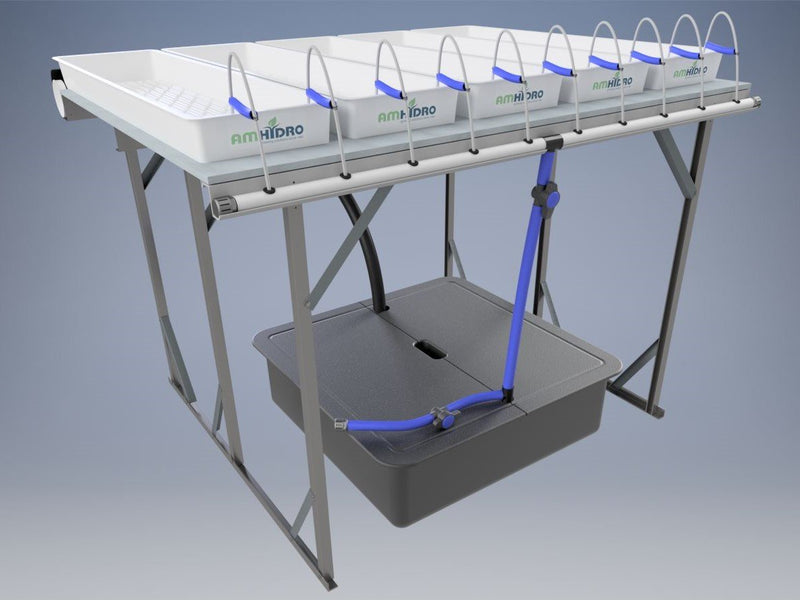 5 plant hydroponic system AmHydro.com: Get Seeding 5 Tray Propagation System Kit (4 x 5 feet)
